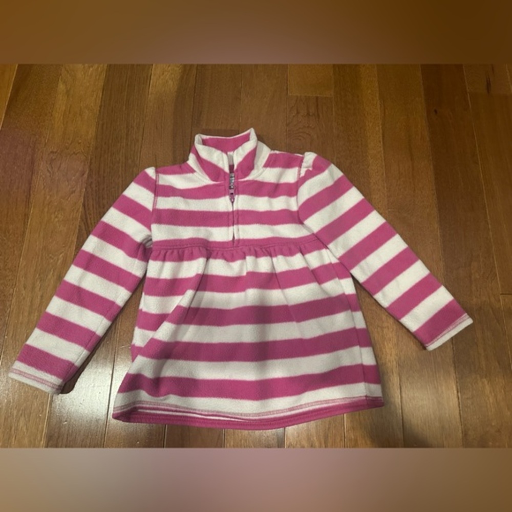 Old Navy Pink and White Striped Sweater - Picture 1 of 4